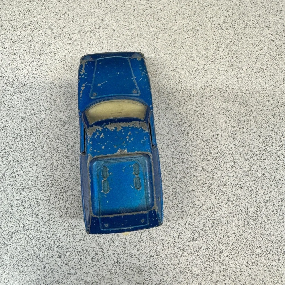 Vintage 1969 Matchbox Lesney No. 5 Lotus Europa Blue Diecast Model Car